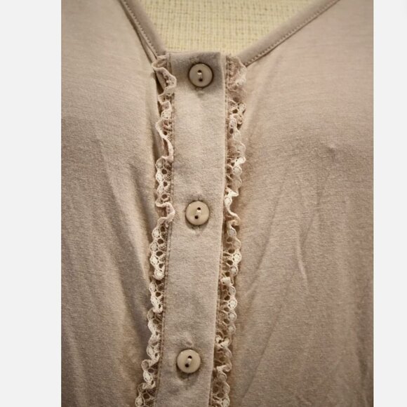 $250 M NWOT luxury TWINSET Simona Barbieri couture PAJAMA SET PLUM lace RAYON - Picture 3 of 12